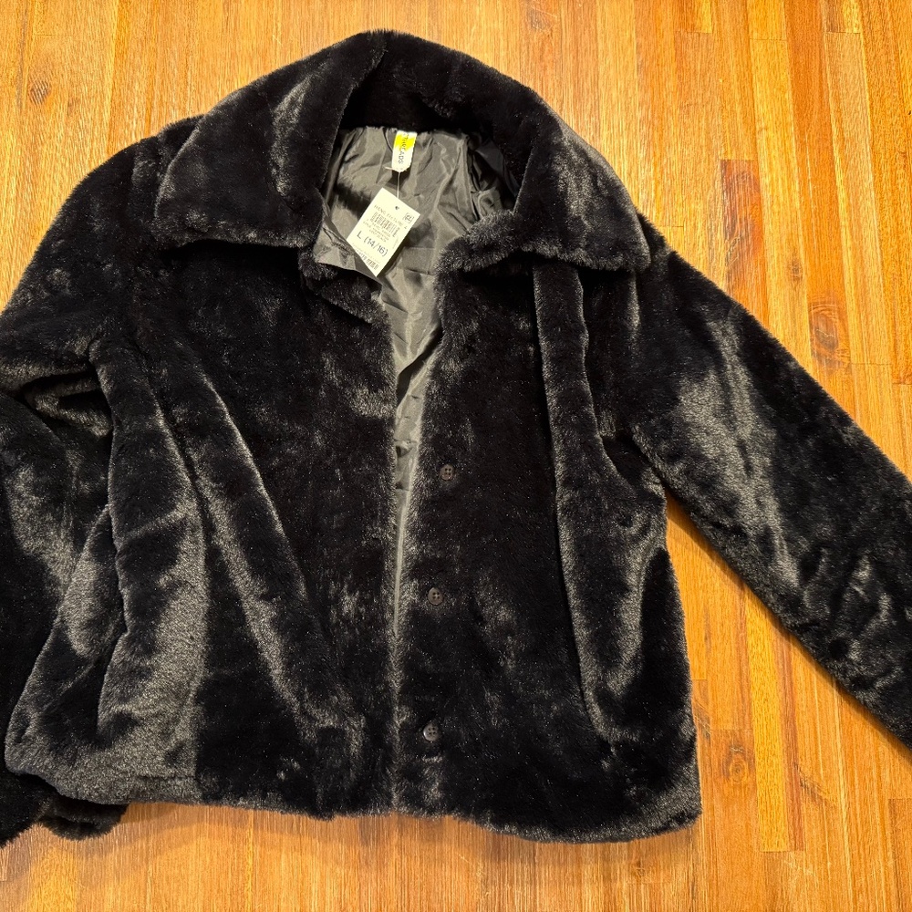 Faux fur jacket